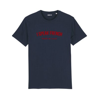 Camiseta "Hablo Francés (bordel de merde)" - Mujer - Color Azul Marino