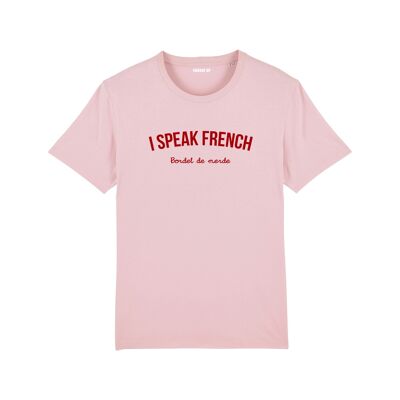 "Ich spreche Französisch (bordel de merde)" T-Shirt - Damen - Farbe Pink