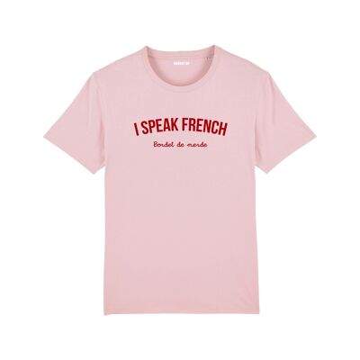 T-shirt "I speak French (bordel de merde)" - Femme - Couleur Rose
