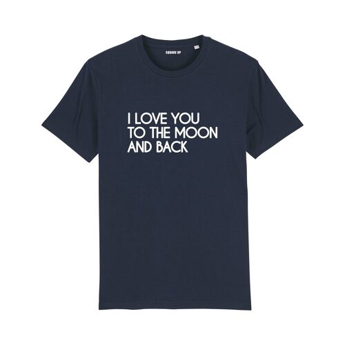 T-shirt "I love you to the moon and back" - Femme - Couleur Bleu Marine
