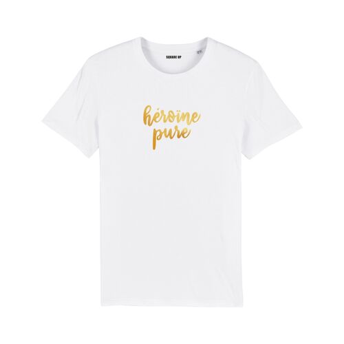 T-shirt "Héroïne Pure" - Femme - Couleur Blanc