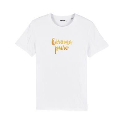 T-shirt "Héroïne Pure" - Femme - Couleur Blanc