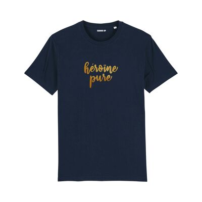 "Pure Heroin" T-shirt - Woman - Color Navy Blue