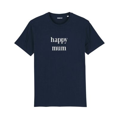 T-shirt "Happy Mum" - Femme - Couleur Bleu Marine