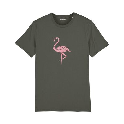 T-Shirt "Pink Flamingo" - Damen - Farbe Khaki