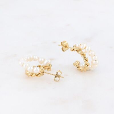 Midnia golden hoop earrings