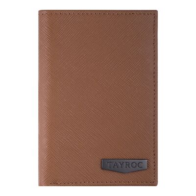 Trent - Tan Leather Bifold Wallet