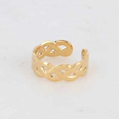 Braided Anatole ring - gold