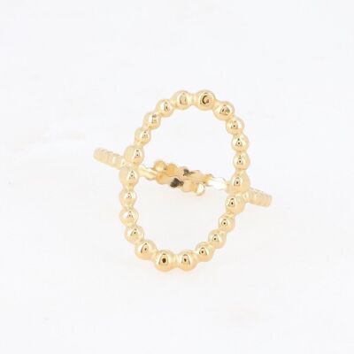 Gold oval Aimé ring