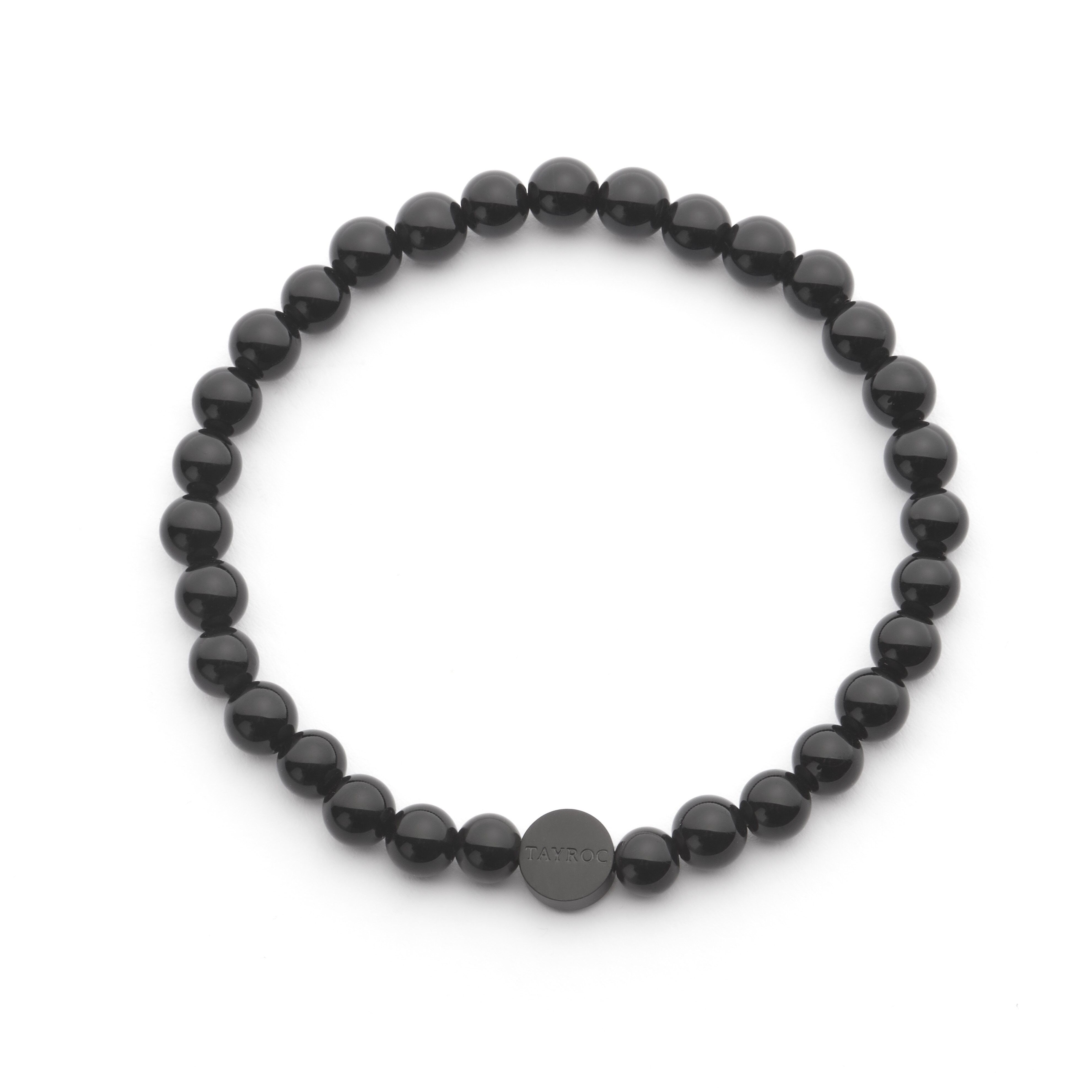 Pulsera de piedra semipreciosa de ónix negro