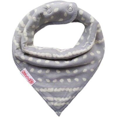 Pointed bib Gray dot - baby bib