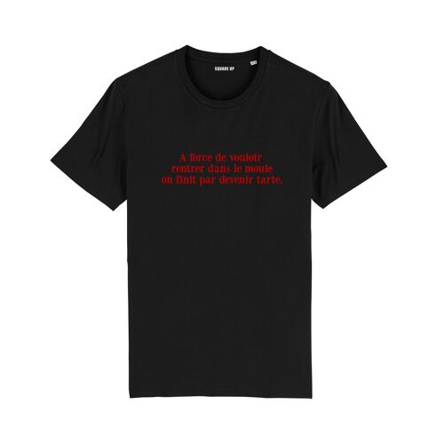 T-shirt "Devenir tarte" - Femme - Couleur Noir