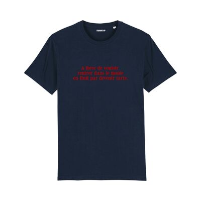 "Become Pie" T-shirt - Woman - Color Navy Blue