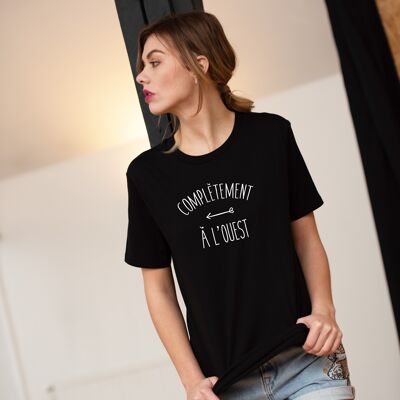 Camiseta "Completely West" - Mujer - Color Negro