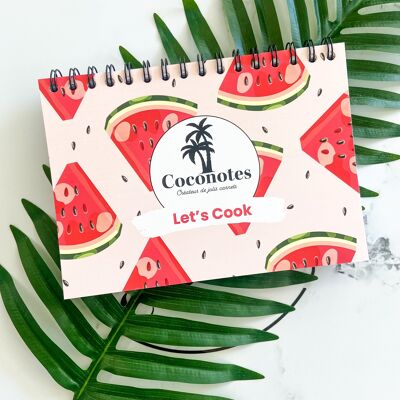 LET’S COOK – WATERMELON themed notebook