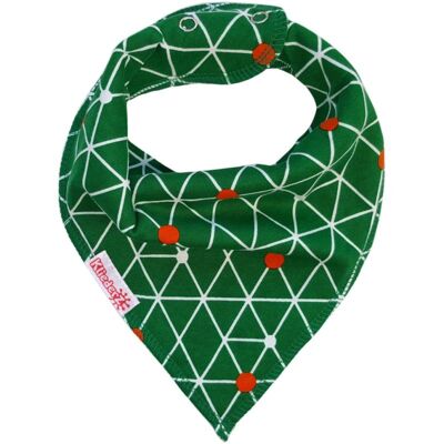 Pointed bib Just green - baby bib