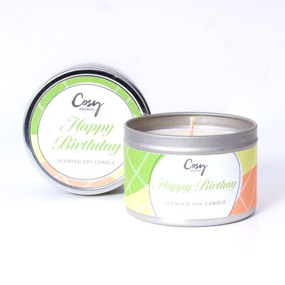 Scentimental Collection - Happy Birthday Tin Candle
