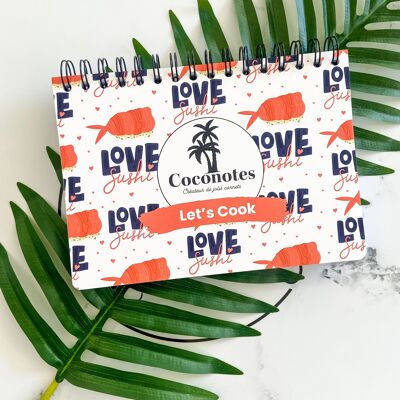 LET'S COOK - SUSHI LOVE theme notebook