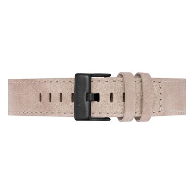 Sand Leather Strap/Black Buckle