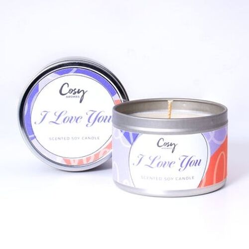 Scentimental Collection - I love you Tin Candle