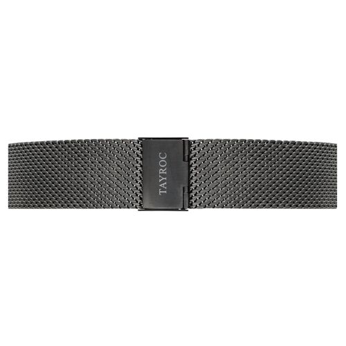 Gun Metal Meshband Strap 22mm