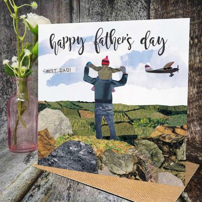 Father's Day Card, Father and Son, Father and Daughter, Best Dad, The Roaches, Staffordshire