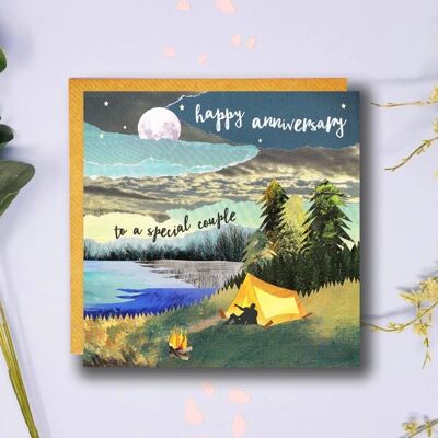 To a Special Couple, Anniversary Card, Under the Stars, Camping, Happy Anniversary