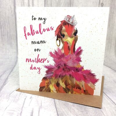 Mother's Day Card, Fabulous Mum, Quirky Card