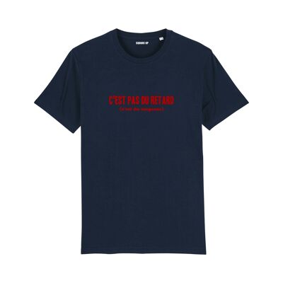 "It's not late" T-shirt - Woman - Color Navy Blue