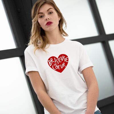 T-Shirt "Heartbreaker" - Damen - Farbe Weiss