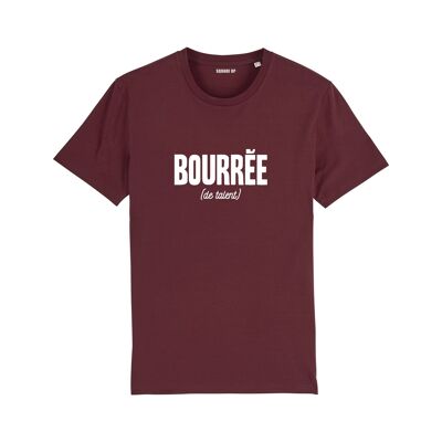 T-shirt "Bourrée de talent" - Femme - Couleur Bordeaux