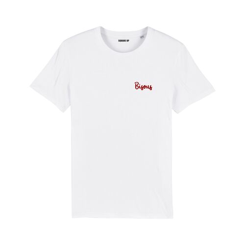 T-shirt "Bisous" - Femme - Couleur Blanc