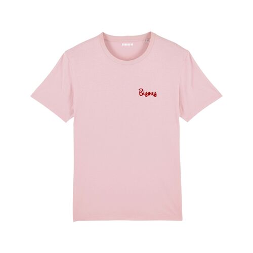 T-shirt "Bisous" - Femme - Couleur Rose