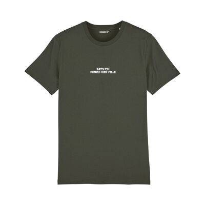 "Fight like a girl" T-shirt - Woman - Khaki color