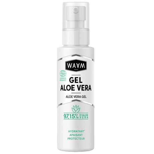 WAAM Cosmetics – Gel Aloe Vera BIO – Hydrate, apaise et protège – Certifié BIO ECOCERT – Vegan – 200ml
