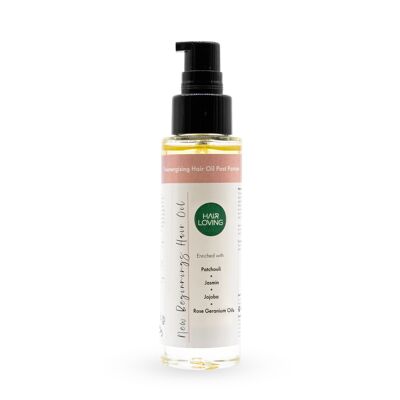 New Beginnings Hair Oil for Postpartum Support 100 ml enriquecido con pachulí. jazmín Rosa