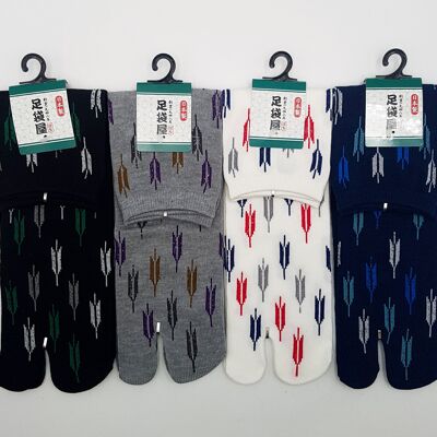 Chaussettes tabi japonaises Flèches Yabane, fabriquées au Japon FR 40-45