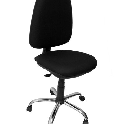 Ayna aran schwarzer Stuhl mit verchromter Basis