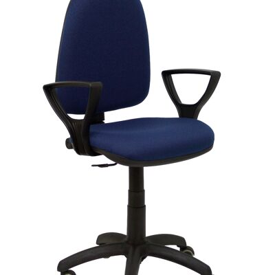 Ayna bali navy blue chair fixed armrests parquet wheels