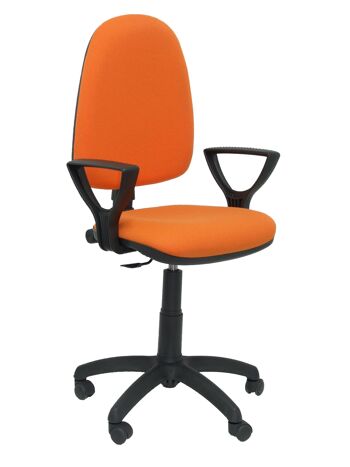 Chaise bali Ayna orange clair avec accoudoirs 1