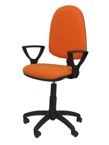 Chaise bali Ayna orange clair avec accoudoirs 4
