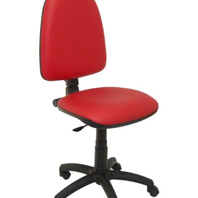 Stuhl Ayna aus rotem Kunstleder