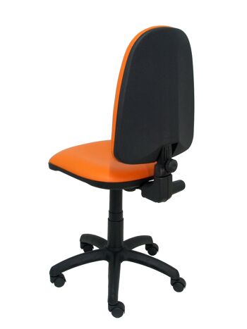 Chaise Ayna simili cuir orange 6