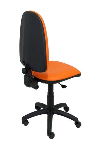 Chaise Ayna simili cuir orange 8