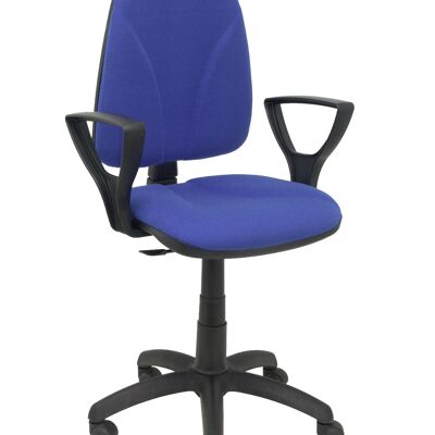 Blauer Algarra-Stuhl mit festen Armlehnen