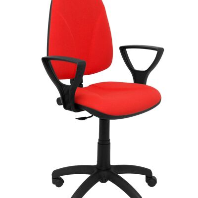 Red Algarra chair with fixed arms