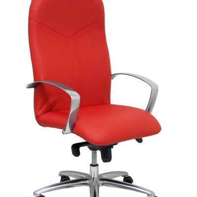 Fauteuil en cuir rouge ferrari Caudete