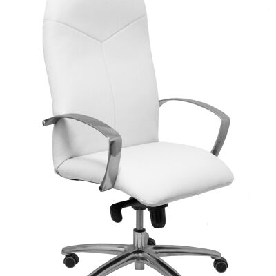 Caudete Sessel aus weißem Kunstleder