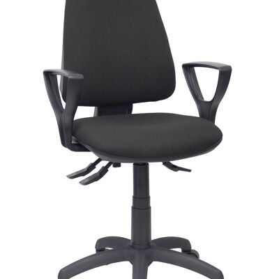 Elche S bali black chair with fixed arms