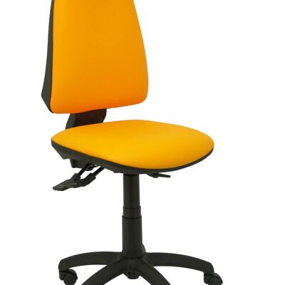 Fauteuil simili cuir orange Elche S